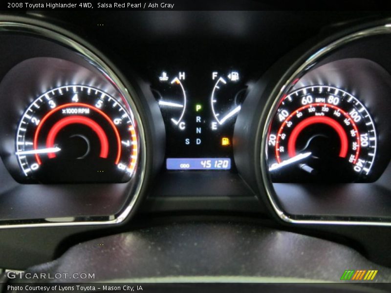 Salsa Red Pearl / Ash Gray 2008 Toyota Highlander 4WD