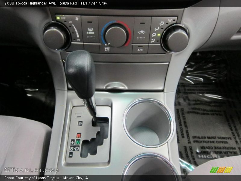 Salsa Red Pearl / Ash Gray 2008 Toyota Highlander 4WD