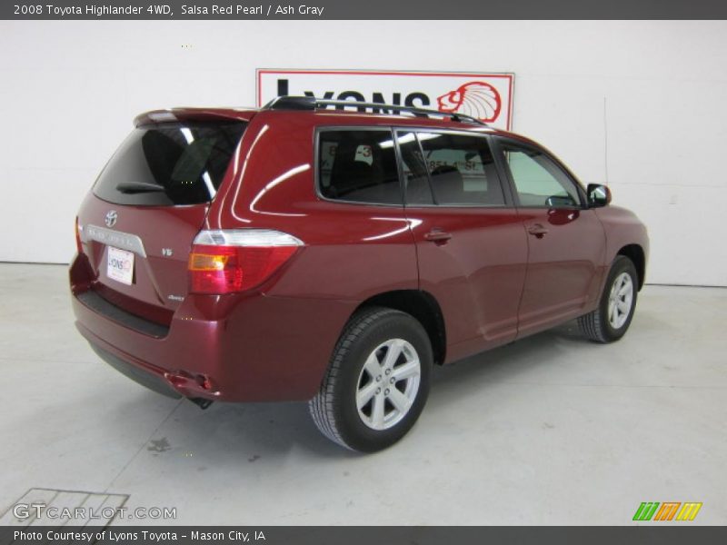 Salsa Red Pearl / Ash Gray 2008 Toyota Highlander 4WD