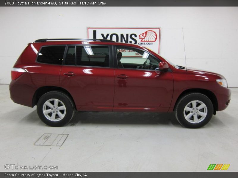 Salsa Red Pearl / Ash Gray 2008 Toyota Highlander 4WD
