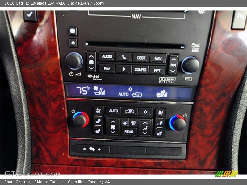 Controls of 2010 Escalade ESV AWD