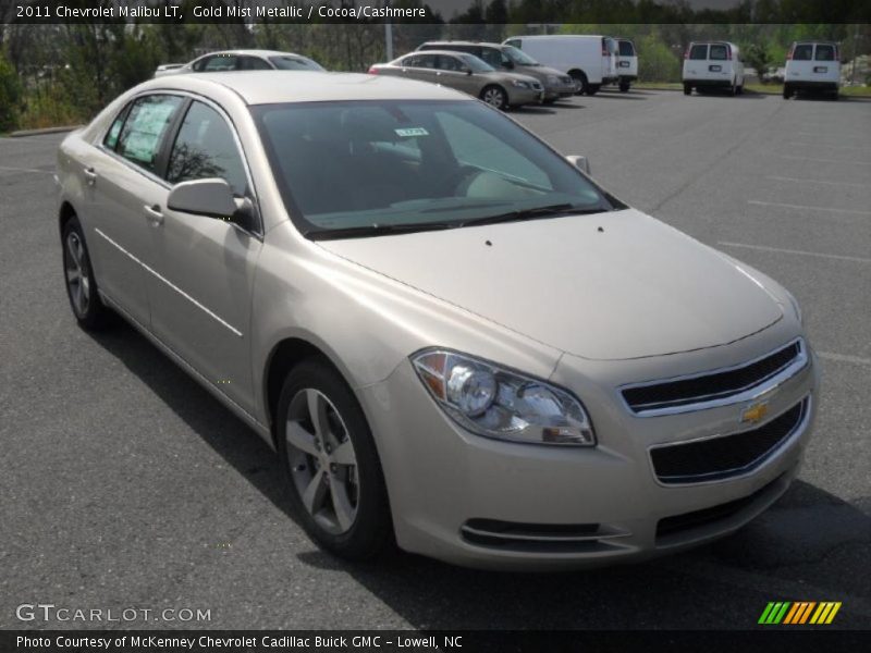 Gold Mist Metallic / Cocoa/Cashmere 2011 Chevrolet Malibu LT