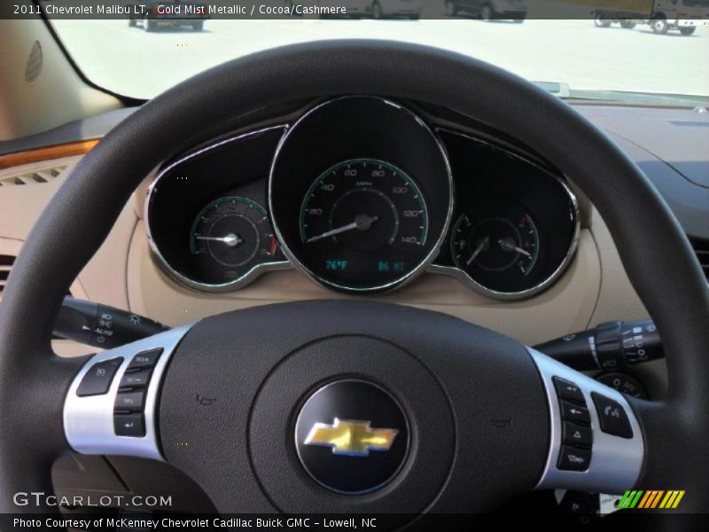 Gold Mist Metallic / Cocoa/Cashmere 2011 Chevrolet Malibu LT