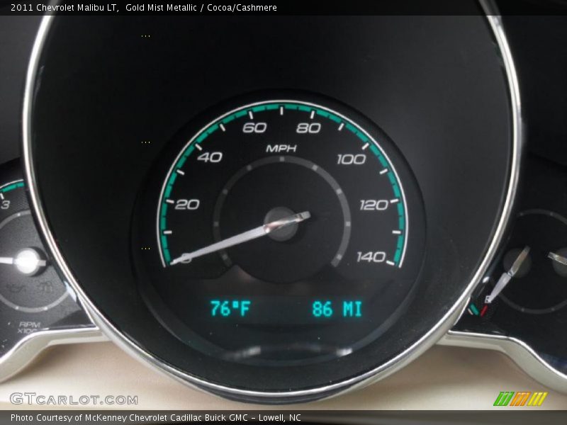 Gold Mist Metallic / Cocoa/Cashmere 2011 Chevrolet Malibu LT