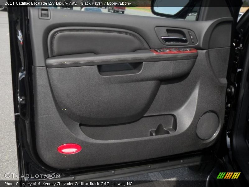 Black Raven / Ebony/Ebony 2011 Cadillac Escalade ESV Luxury AWD