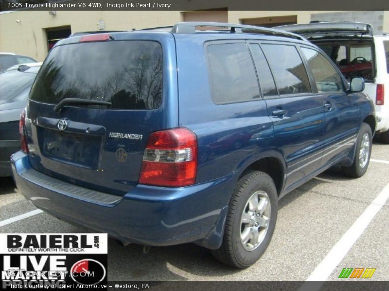 Indigo Ink Pearl / Ivory 2005 Toyota Highlander V6 4WD