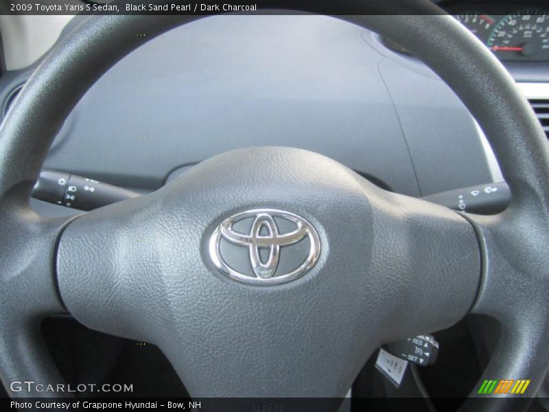 Black Sand Pearl / Dark Charcoal 2009 Toyota Yaris S Sedan