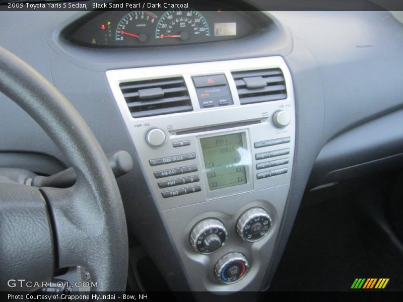 Black Sand Pearl / Dark Charcoal 2009 Toyota Yaris S Sedan