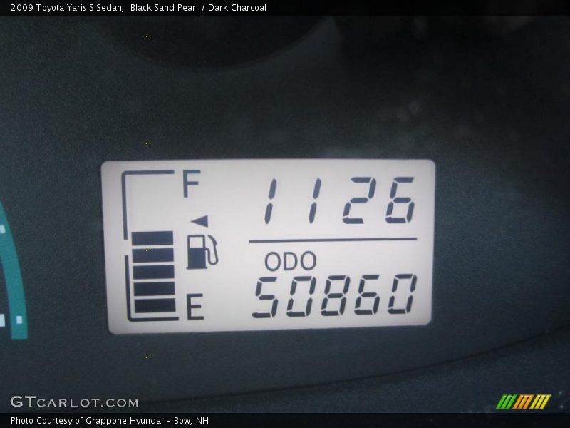 Black Sand Pearl / Dark Charcoal 2009 Toyota Yaris S Sedan