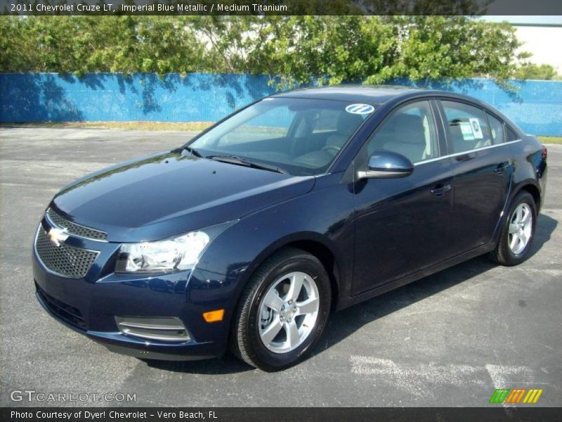 Imperial Blue Metallic / Medium Titanium 2011 Chevrolet Cruze LT