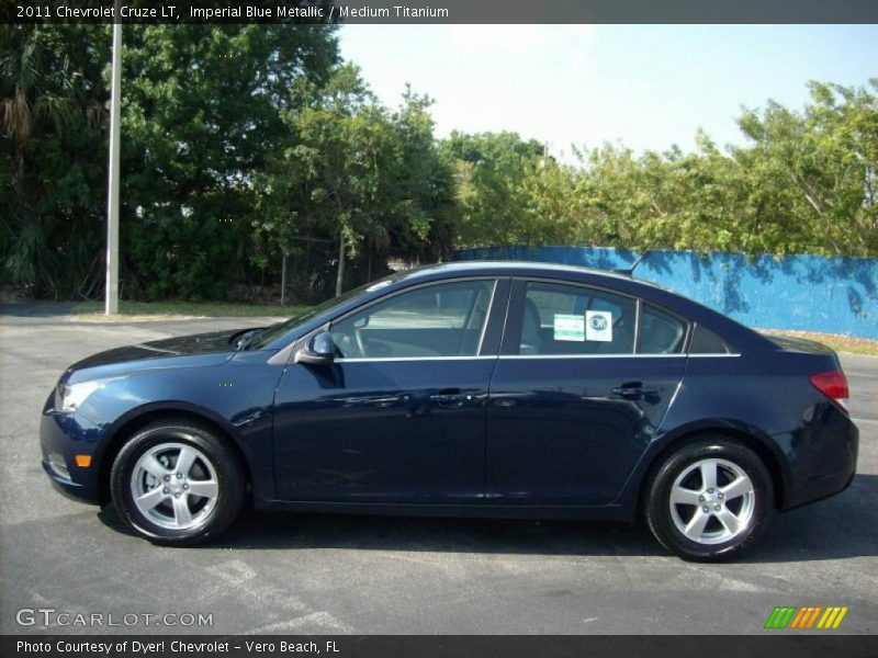 Imperial Blue Metallic / Medium Titanium 2011 Chevrolet Cruze LT