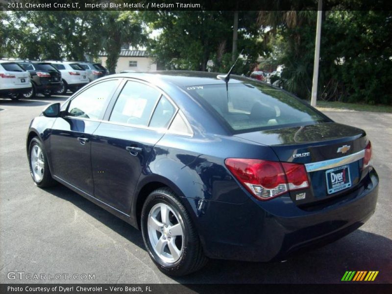 Imperial Blue Metallic / Medium Titanium 2011 Chevrolet Cruze LT