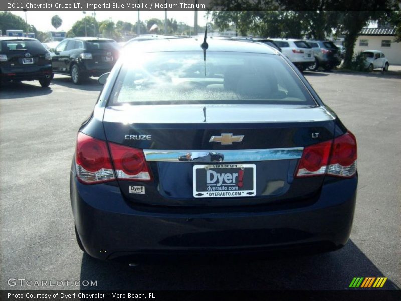 Imperial Blue Metallic / Medium Titanium 2011 Chevrolet Cruze LT