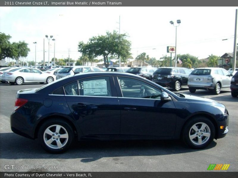 Imperial Blue Metallic / Medium Titanium 2011 Chevrolet Cruze LT