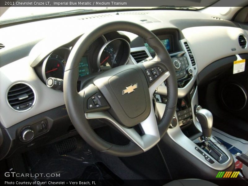 Imperial Blue Metallic / Medium Titanium 2011 Chevrolet Cruze LT