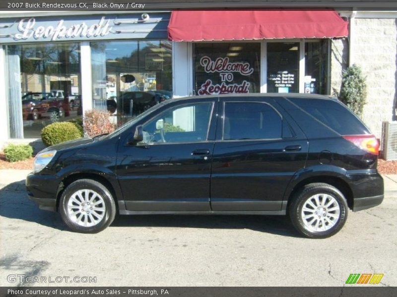 Black Onyx / Gray 2007 Buick Rendezvous CX