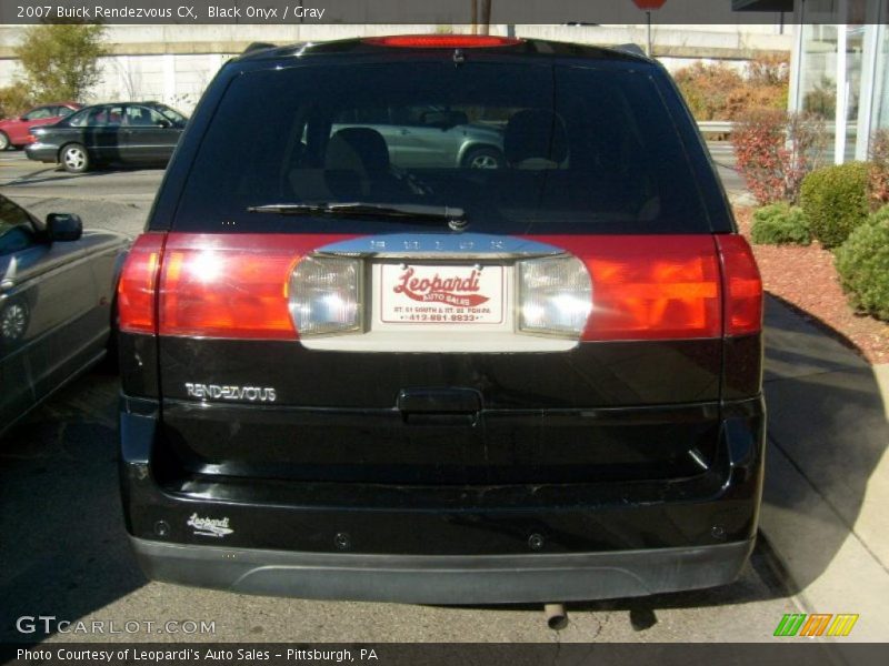 Black Onyx / Gray 2007 Buick Rendezvous CX