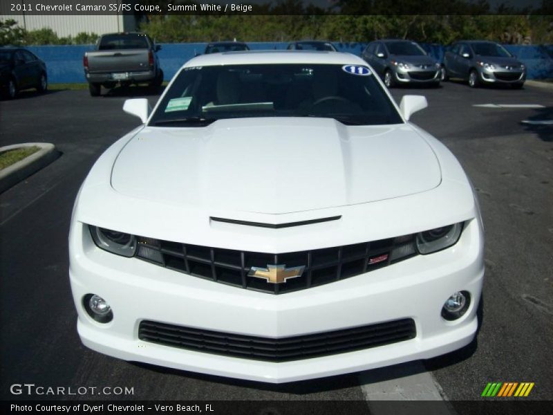 Summit White / Beige 2011 Chevrolet Camaro SS/RS Coupe