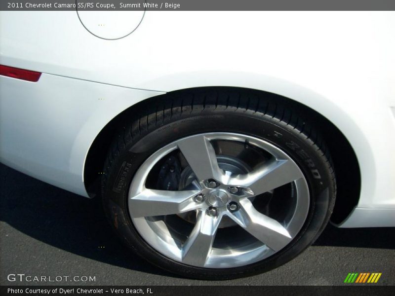 Summit White / Beige 2011 Chevrolet Camaro SS/RS Coupe