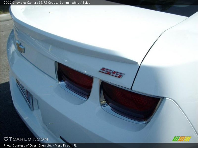 Summit White / Beige 2011 Chevrolet Camaro SS/RS Coupe