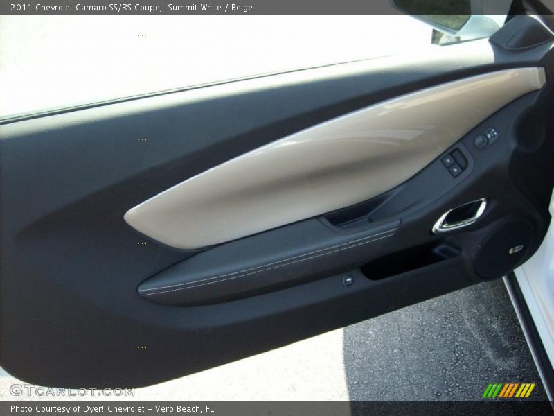 Summit White / Beige 2011 Chevrolet Camaro SS/RS Coupe