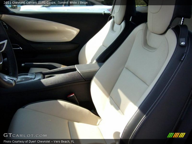 Summit White / Beige 2011 Chevrolet Camaro SS/RS Coupe