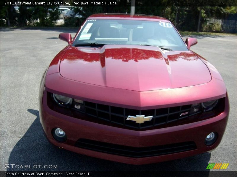 Red Jewel Metallic / Beige 2011 Chevrolet Camaro LT/RS Coupe
