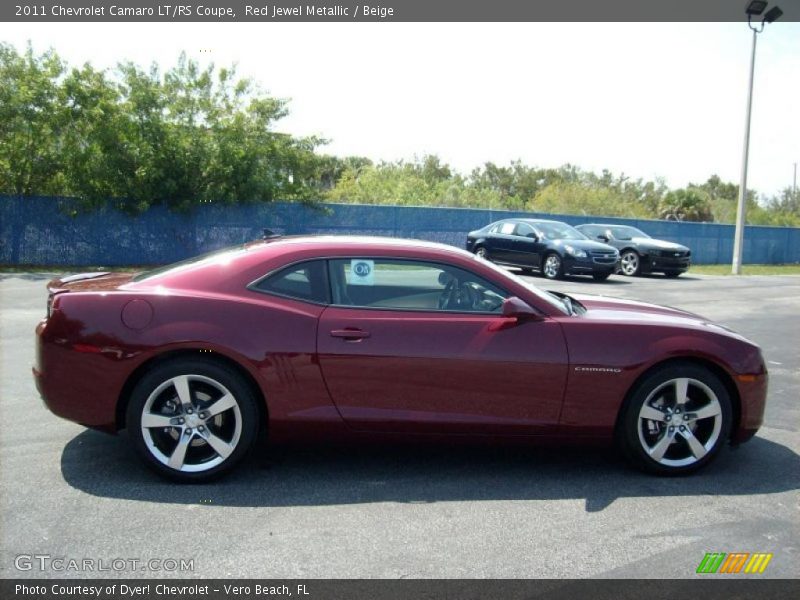 Red Jewel Metallic / Beige 2011 Chevrolet Camaro LT/RS Coupe