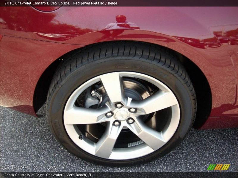 Red Jewel Metallic / Beige 2011 Chevrolet Camaro LT/RS Coupe