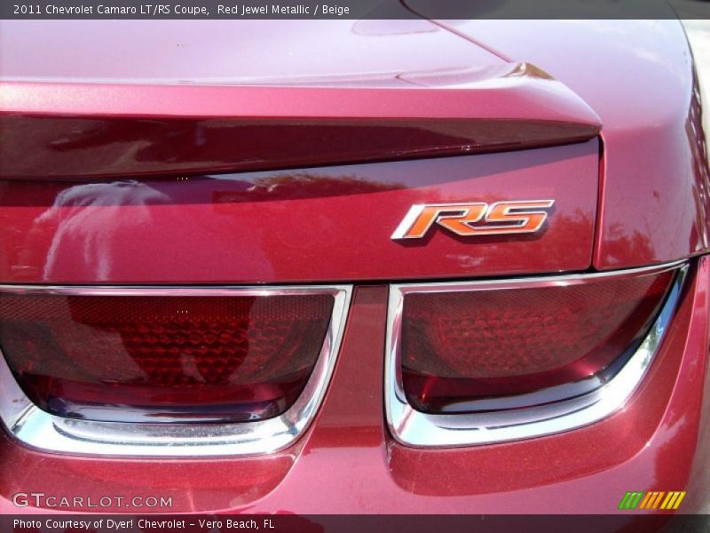 Red Jewel Metallic / Beige 2011 Chevrolet Camaro LT/RS Coupe