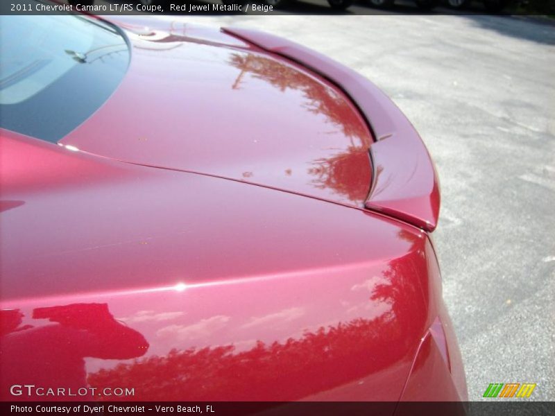 Red Jewel Metallic / Beige 2011 Chevrolet Camaro LT/RS Coupe