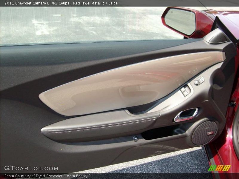 Red Jewel Metallic / Beige 2011 Chevrolet Camaro LT/RS Coupe