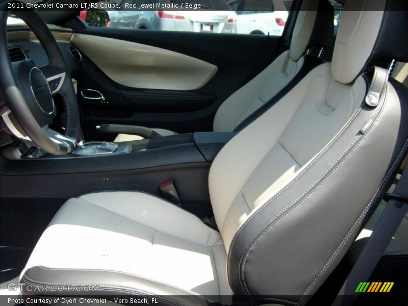 Red Jewel Metallic / Beige 2011 Chevrolet Camaro LT/RS Coupe