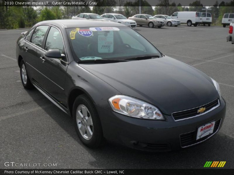 Cyber Gray Metallic / Gray 2010 Chevrolet Impala LT