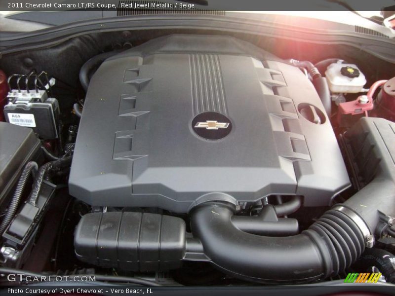 Red Jewel Metallic / Beige 2011 Chevrolet Camaro LT/RS Coupe
