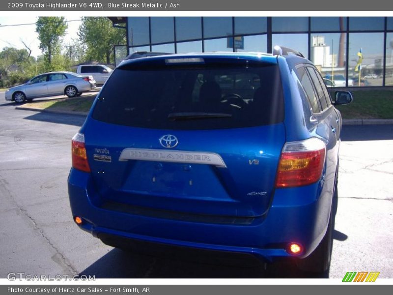 Blue Streak Metallic / Ash 2009 Toyota Highlander V6 4WD