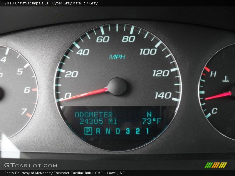Cyber Gray Metallic / Gray 2010 Chevrolet Impala LT