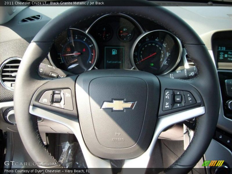 Black Granite Metallic / Jet Black 2011 Chevrolet Cruze LT