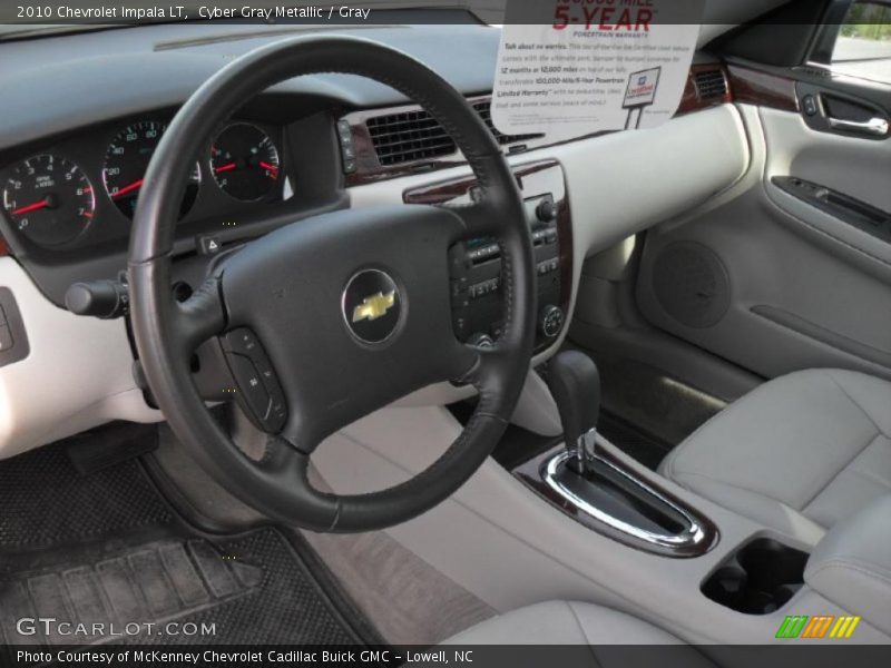 Cyber Gray Metallic / Gray 2010 Chevrolet Impala LT
