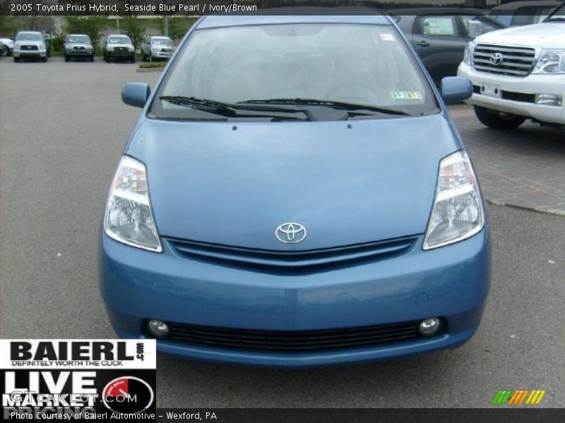 Seaside Blue Pearl / Ivory/Brown 2005 Toyota Prius Hybrid