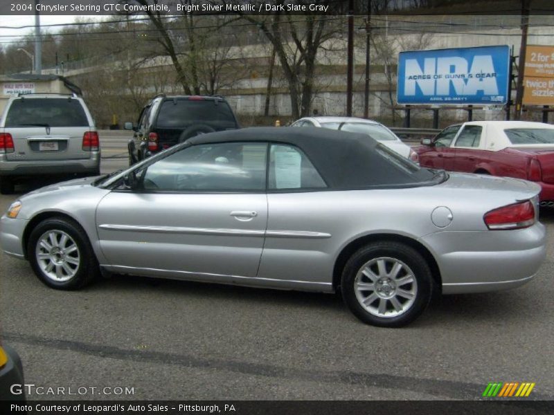 Bright Silver Metallic / Dark Slate Gray 2004 Chrysler Sebring GTC Convertible