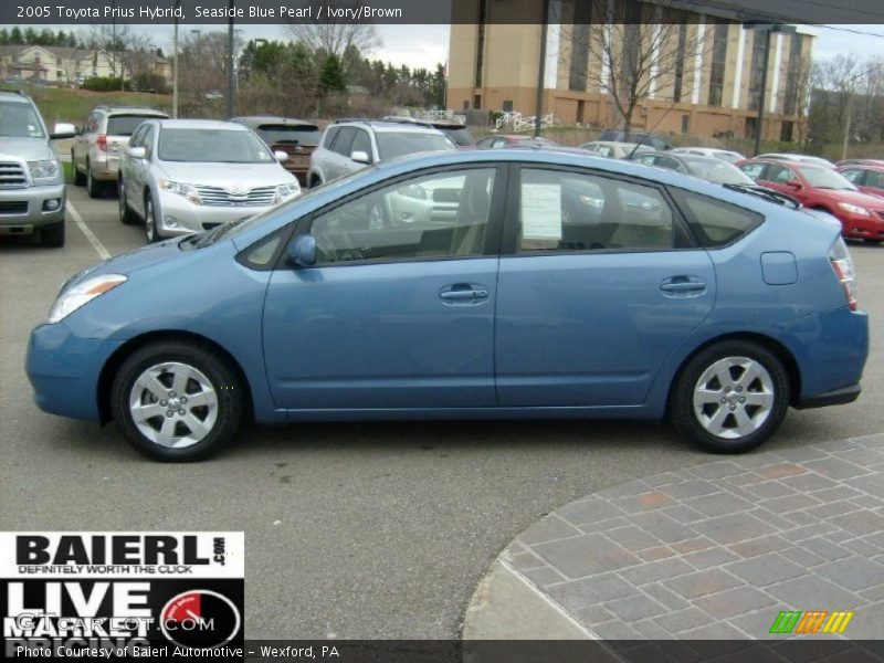 Seaside Blue Pearl / Ivory/Brown 2005 Toyota Prius Hybrid
