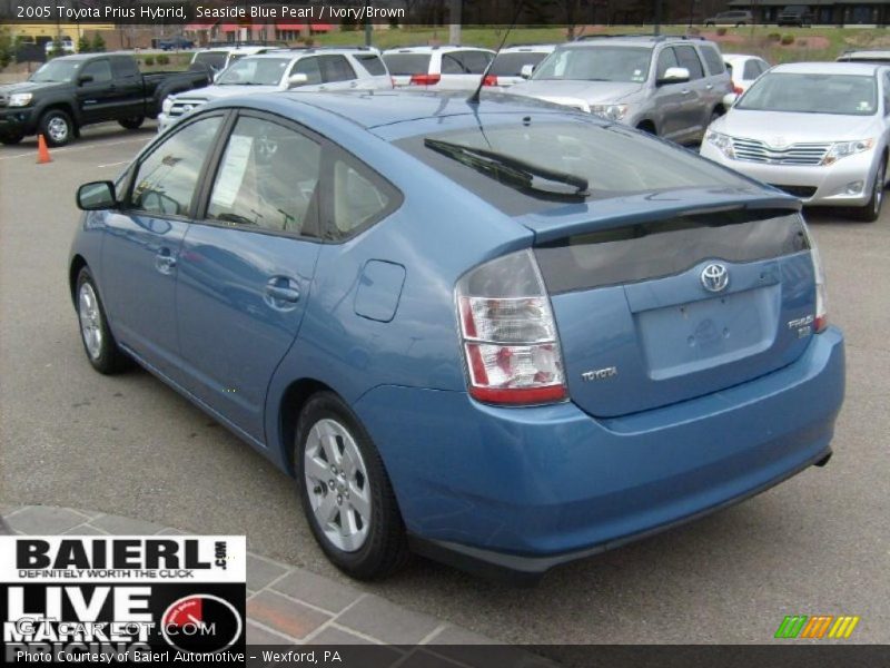 Seaside Blue Pearl / Ivory/Brown 2005 Toyota Prius Hybrid