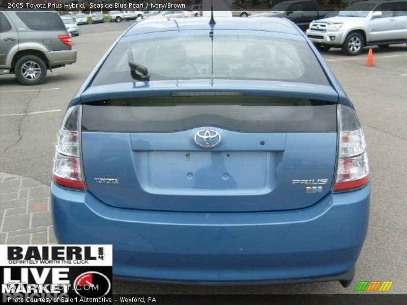 Seaside Blue Pearl / Ivory/Brown 2005 Toyota Prius Hybrid
