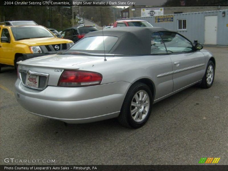 Bright Silver Metallic / Dark Slate Gray 2004 Chrysler Sebring GTC Convertible