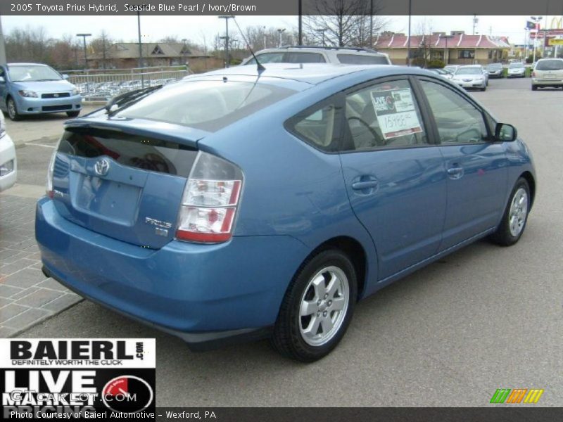 Seaside Blue Pearl / Ivory/Brown 2005 Toyota Prius Hybrid