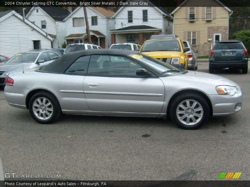 Bright Silver Metallic / Dark Slate Gray 2004 Chrysler Sebring GTC Convertible