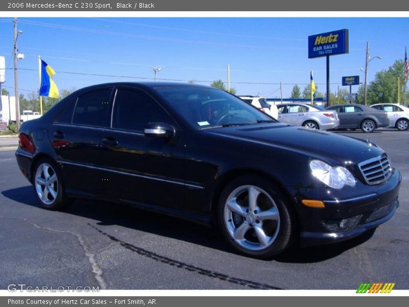 Black / Black 2006 Mercedes-Benz C 230 Sport