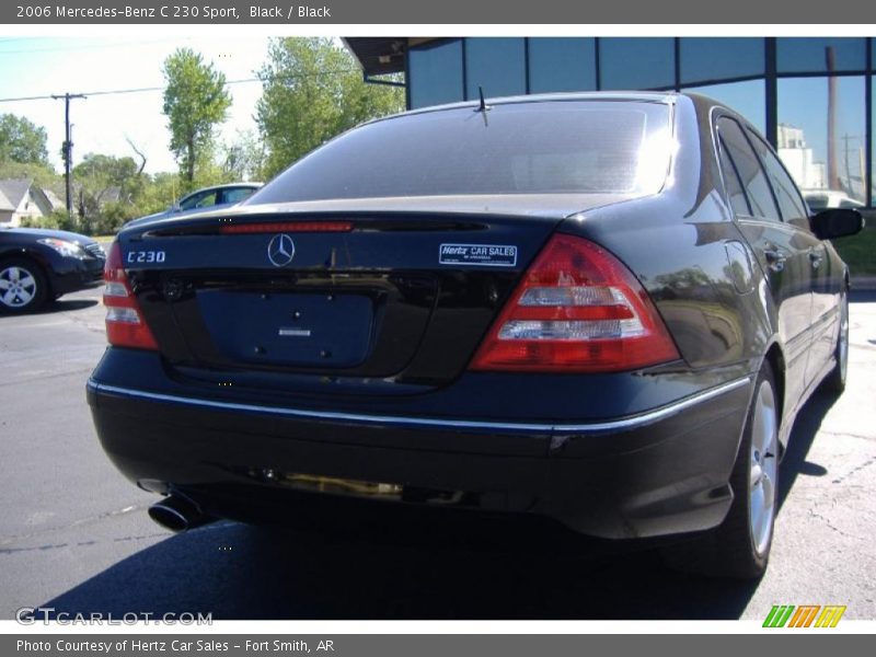 Black / Black 2006 Mercedes-Benz C 230 Sport