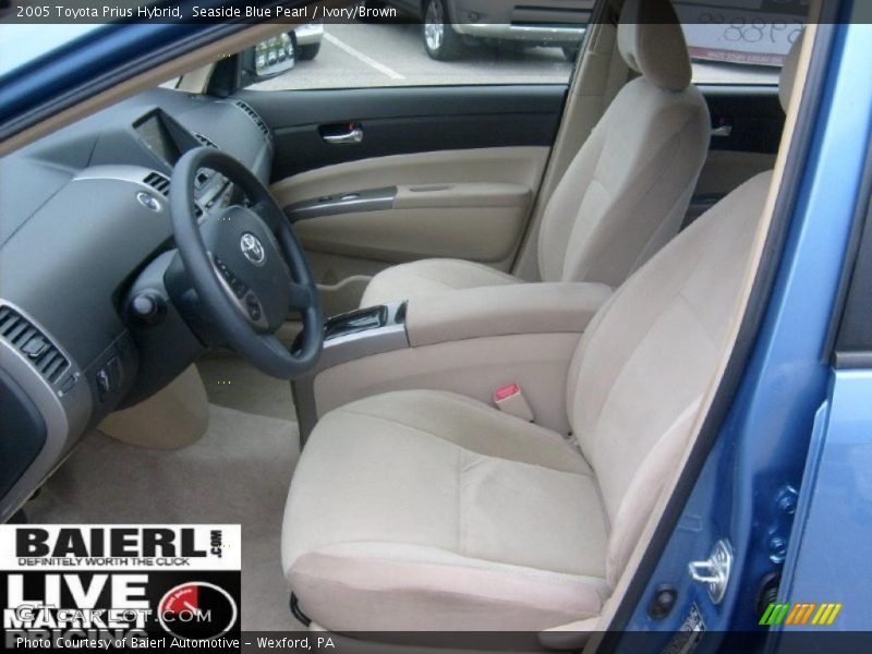 Seaside Blue Pearl / Ivory/Brown 2005 Toyota Prius Hybrid